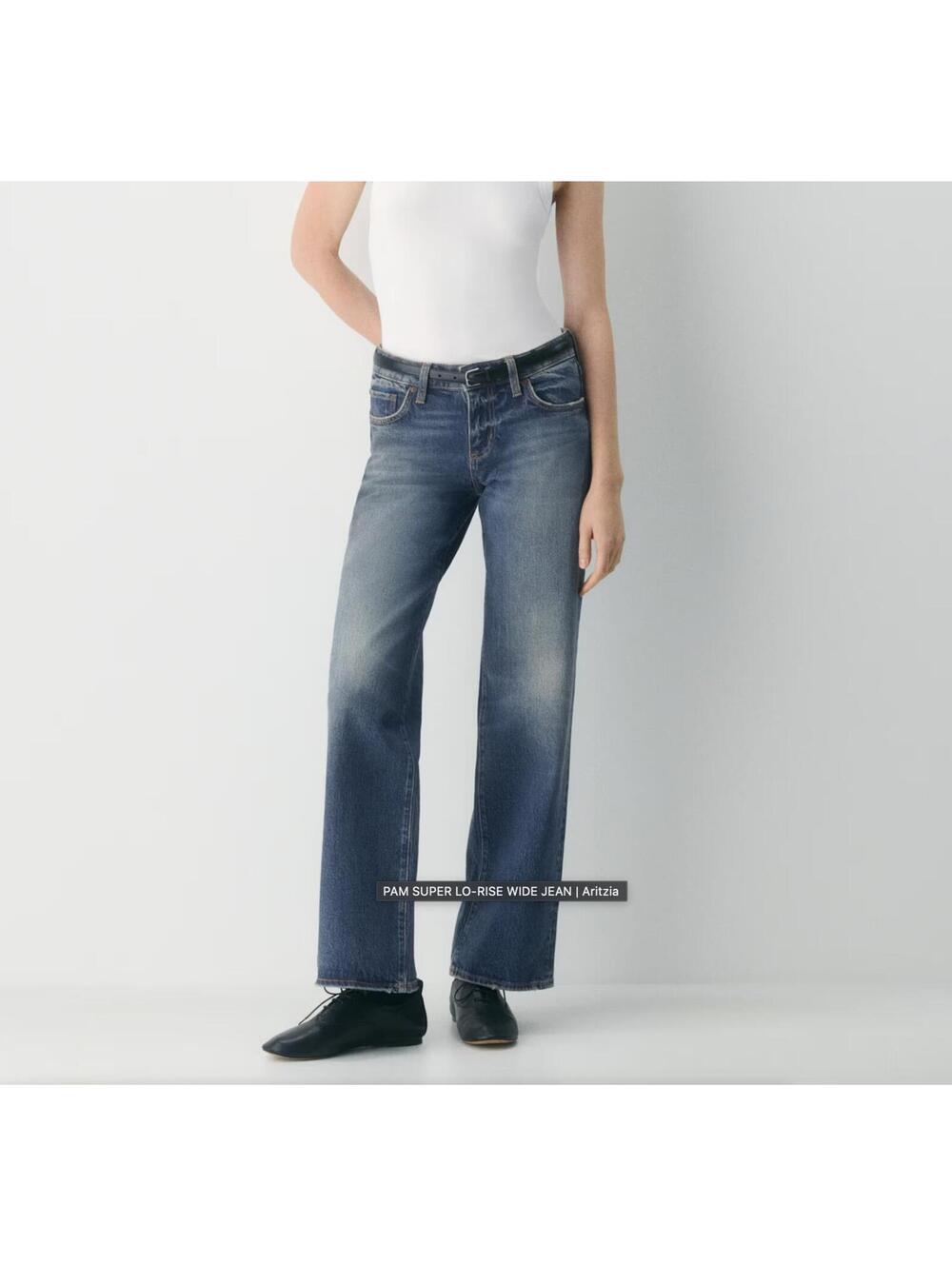 Aritzia Denim Forum Super Low Rise Jeans
